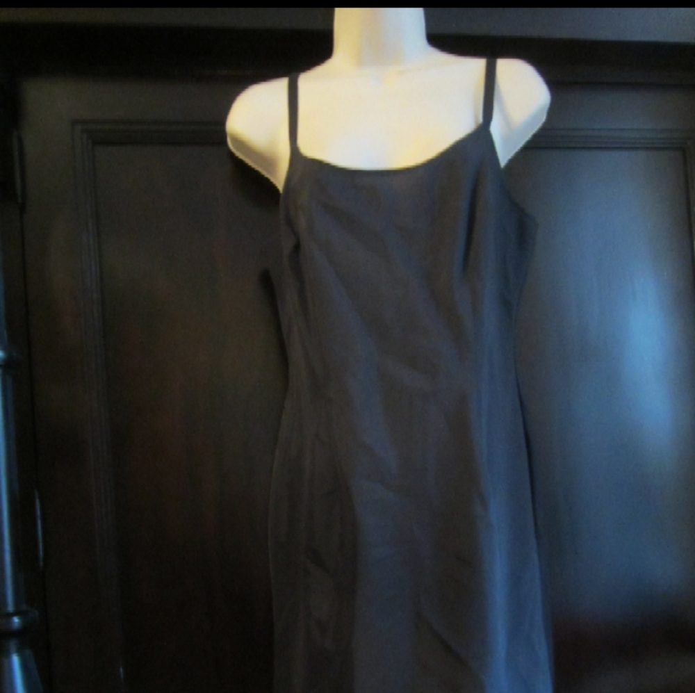 Hilton Hollis Silver Black Silk Dress NWT - Picture 3 of 3